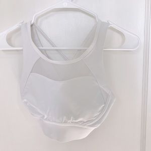 Lululemon white sports bra